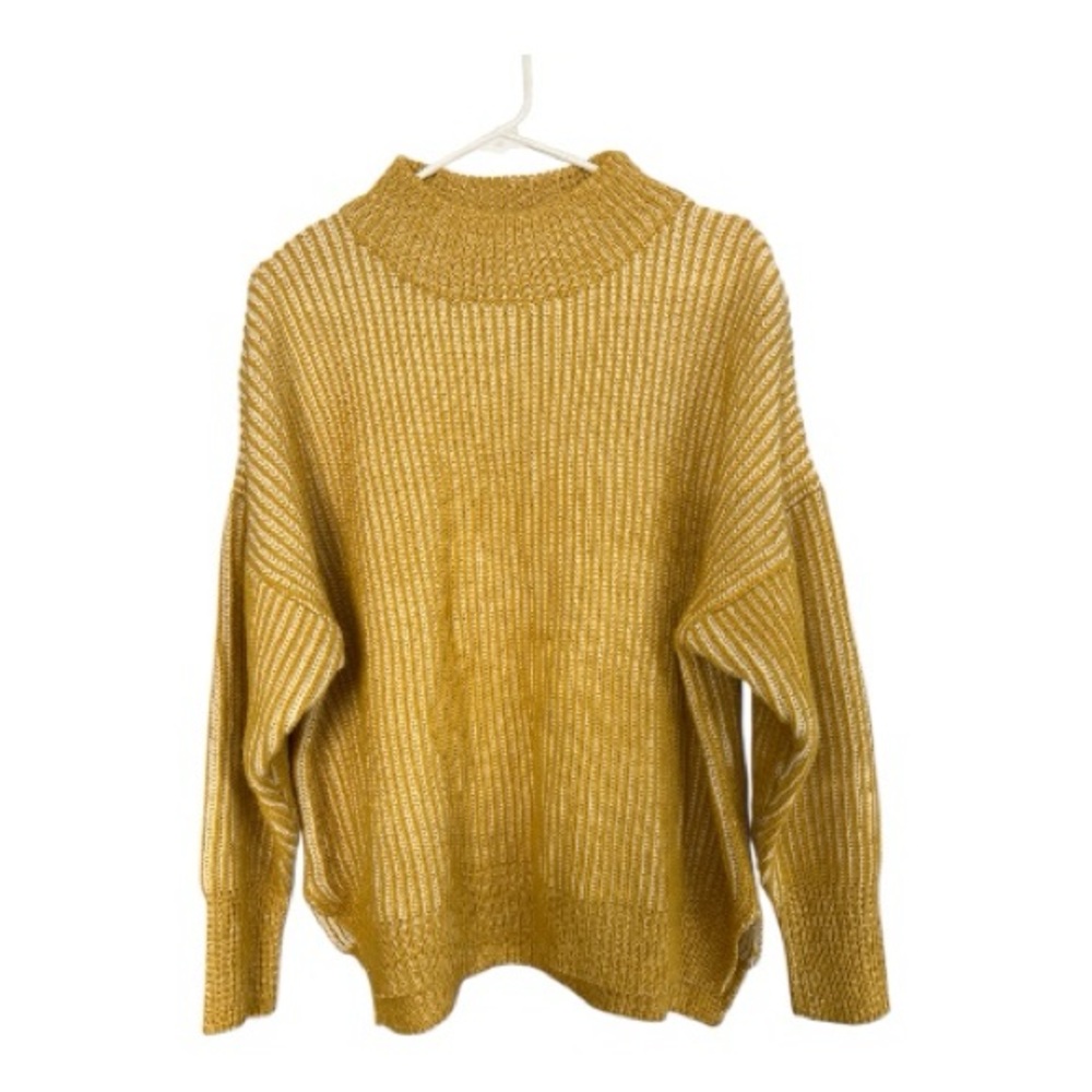 Elegant Mustard Cowl Neck Sweater